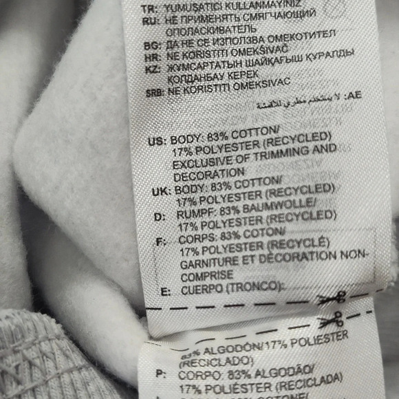 Adidas Adicolor Contempo Crewneck Grey Sweatshirt Size XL - Picture 5 of 5